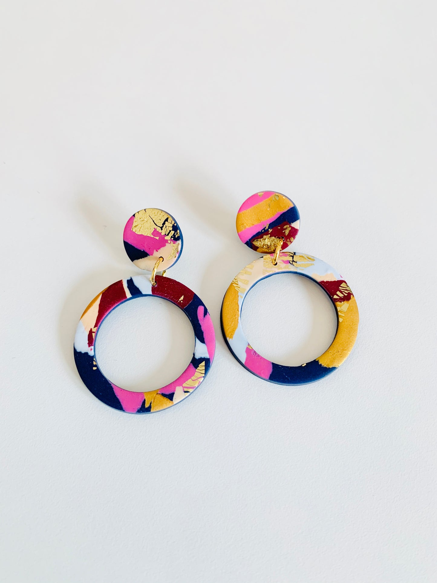 Winter Sunrise - Large Hoop Earring