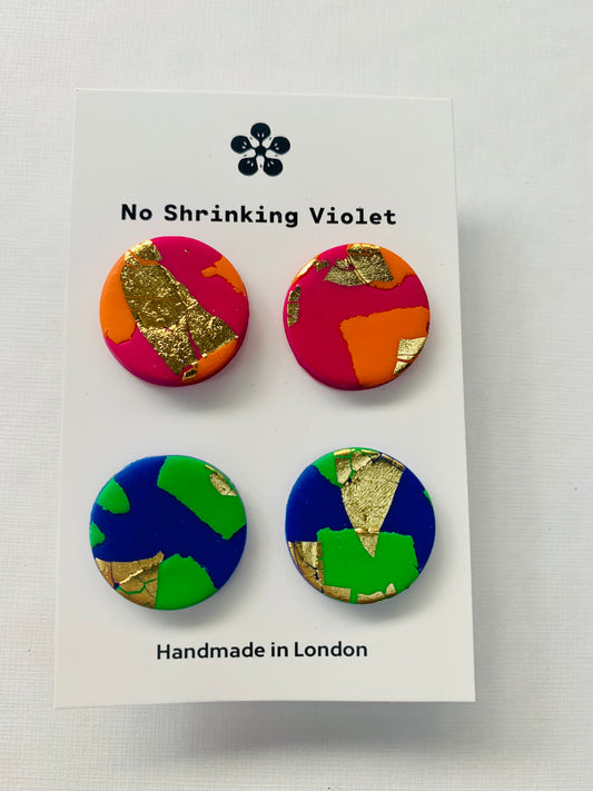 Desert Glow/Blue Lagoon - Stud Duo