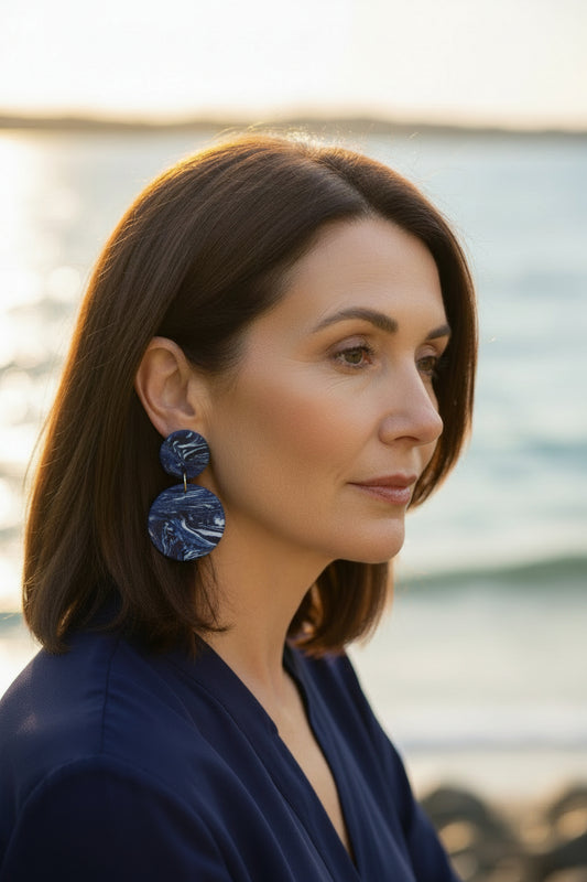 Oceans Apart - Medium Earring