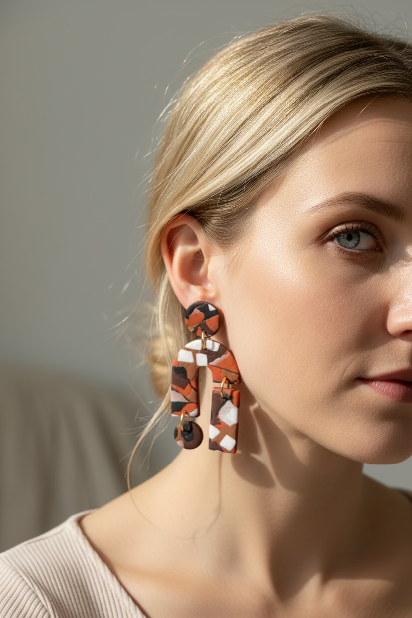 Ngurra - Medium Shape Earring