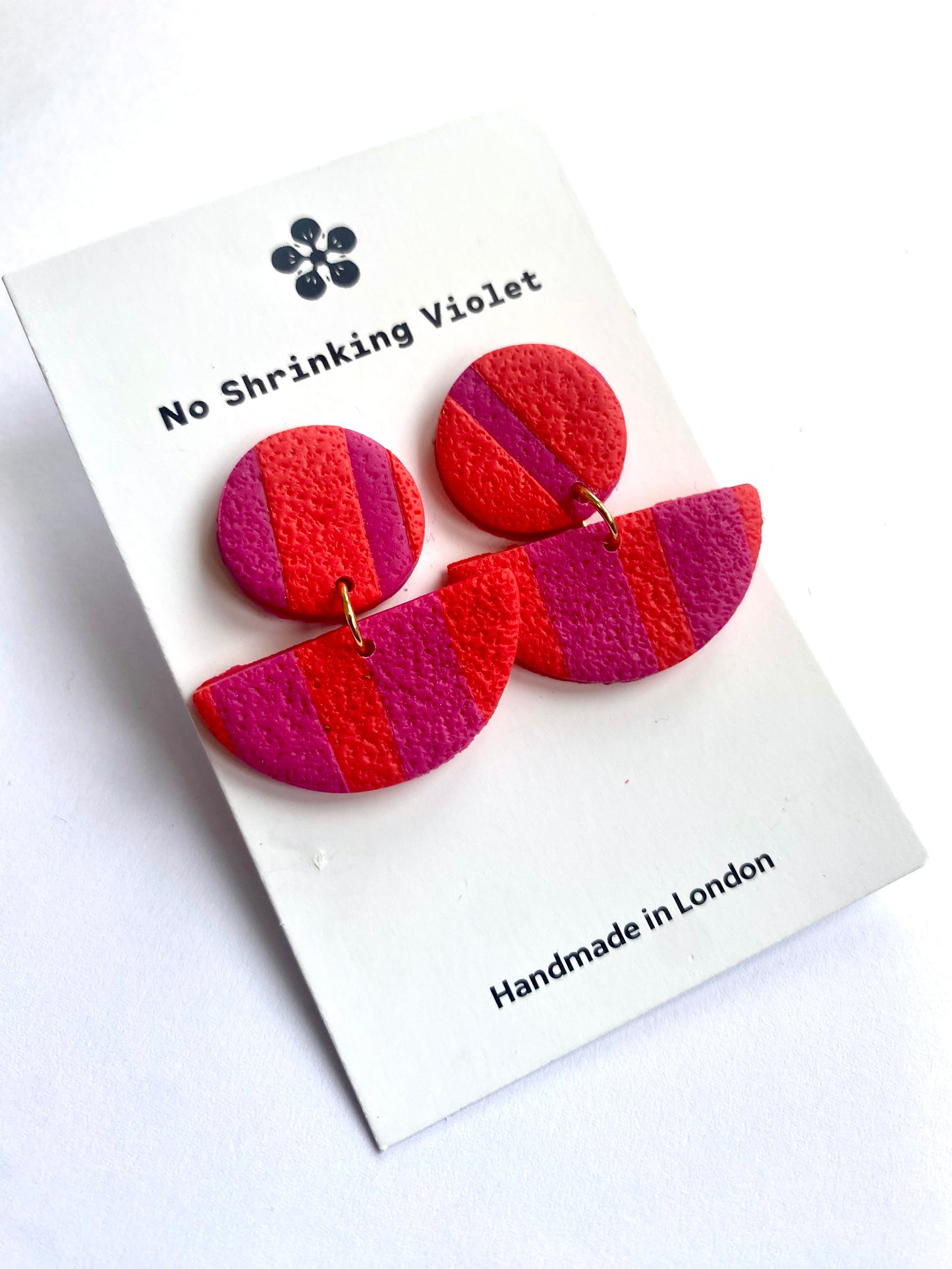 Bronte - Mini  Pink  Earring