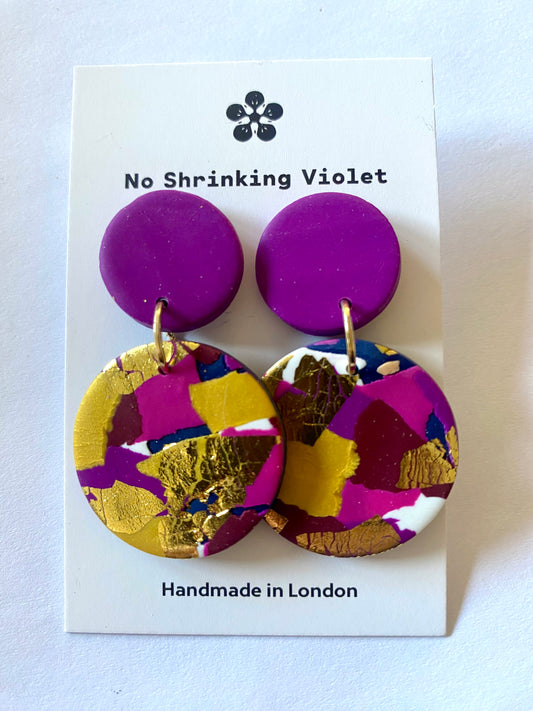 Winter Sunrise - Medium Violet Earring