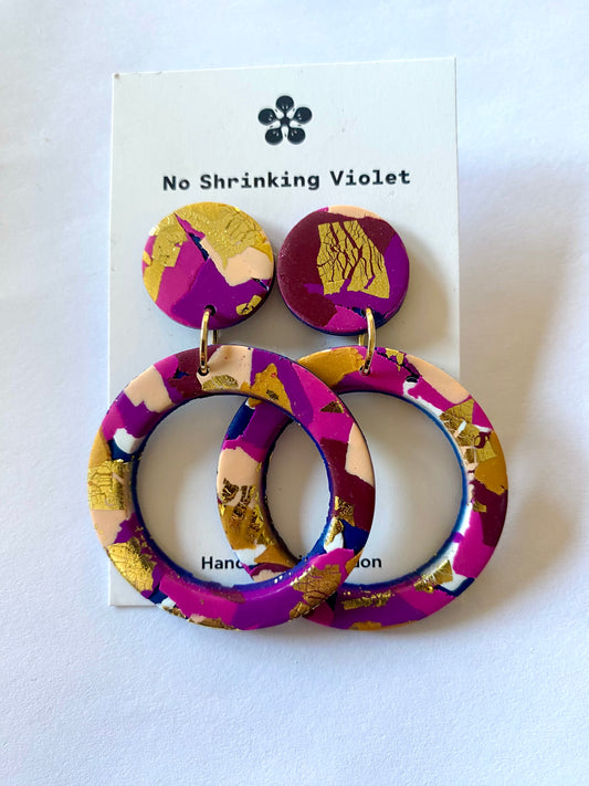 Winter Sunrise - Large Hoop Earring