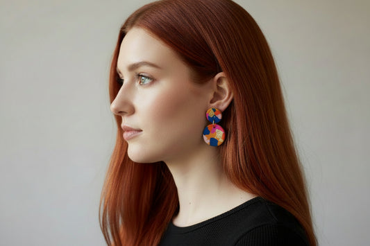 Fire & Flood- Mini Earring