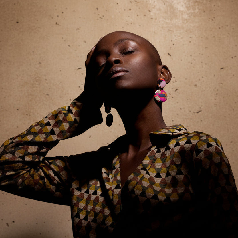 Fire & Flood - Medium Earring