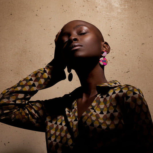 Fire & Flood - Medium Earring